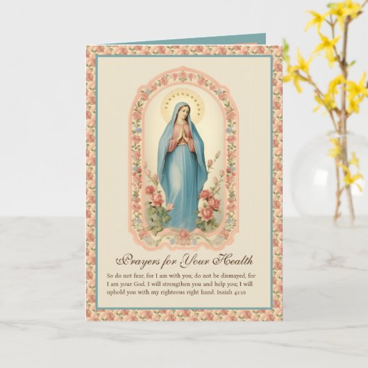 グッドウェルヘルス宗教的祈りの言葉ピーチフローラ カード (黄色い花)