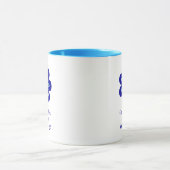 グッドエレガントビーズブルーフローラ邪悪なアイアムレット マグカップ (中央)