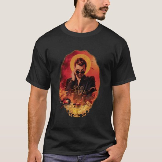 グッドオーメンズ - クロウリーの聖杯 Tシャツ (正面)