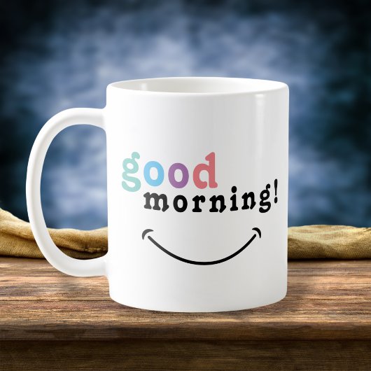 グッドカラフルモーニングタイポグラフィコーヒーマグ コーヒーマグカップ