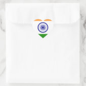 グッドカラーインディアンフラグ"Tiranga" ハートシール (バッグ)