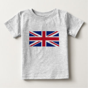 グッドカラー英国統一された旗「ユニオンジャック」 ベビーTシャツ