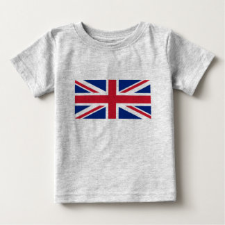 グッドカラー英国統一された旗「ユニオンジャック」 ベビーTシャツ