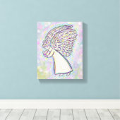 グッドガーディアン絵画エンジェルキャンバスプリントアート キャンバスプリント (インサイチュ (ウッドフロア))