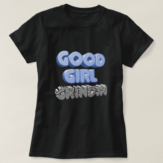 グッドガールグリジン3D Tシャツ (デザイン正面)