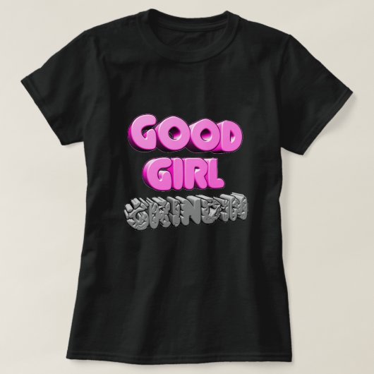 グッドガールグリジン3D Tシャツ (デザイン正面)