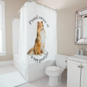 グッドガールシェットランド・ シープドッグ シャワーカーテン (インサイチュ)