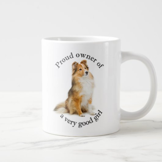 グッドガールシェットランド・ シープドッグ ジャンボコーヒーマグカップ (右)