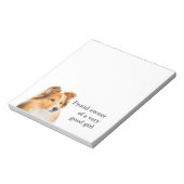 グッドガールシェットランド・ シープドッグ ノートパッド (回転)