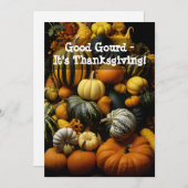 グッドグルド – 感謝祭だ! シーズンカード (正面/裏面)