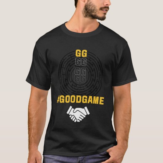 グッドゲームGGゲーマーゲーミングプルオーバーフード付きスウェットシャツ Tシャツ (正面)