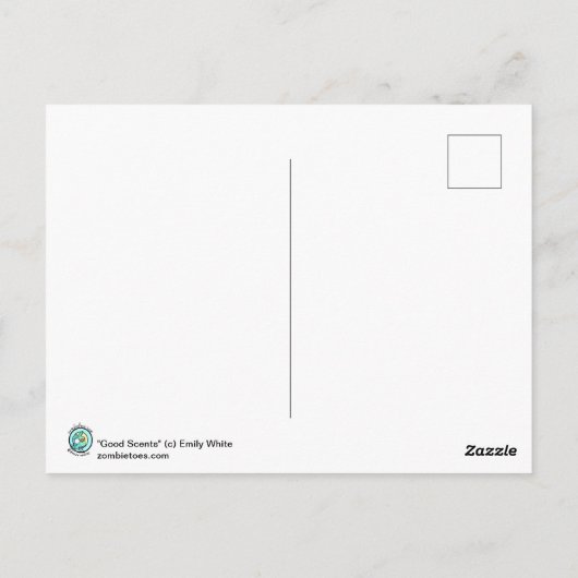 グッドセンツフラワーフローラフェアリーファンタジーアートプリント ポストカード (裏面)