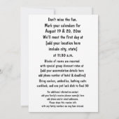 グッドタイおもしろいムズファミリー懇親会 招待状 (裏面)