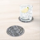 グッドタイムウッドルックバーまたはマンケーブネーム ラウンドペーパーコースター (インサイチュ)