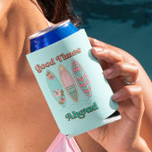 グッドタイムズアヘッドサーフボードファミリービーチバケーション 缶クーラー