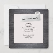 グッドタイムズトイレ紙パーティー 招待状 (裏面)