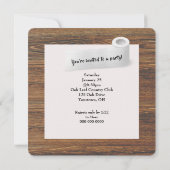 グッドタイムズトイレ紙パーティー 招待状 (裏面)