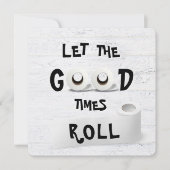 グッドタイムズトイレ紙パーティー 招待状 (正面)