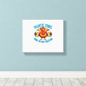 グッドタイムズハッピートカフクラシックィングTシャツ キャンバスプリント (インサイチュ (ウッドフロア))