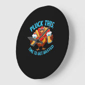 グッドタイムズハッピートカフクラシックィングTシャツ ラージ壁時計 (傾斜)