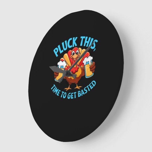 グッドタイムズハッピートカフクラシックィングTシャツ ラージ壁時計 (傾斜)