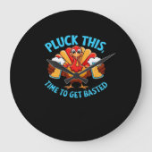 グッドタイムズハッピートカフクラシックィングTシャツ ラージ壁時計 (正面)