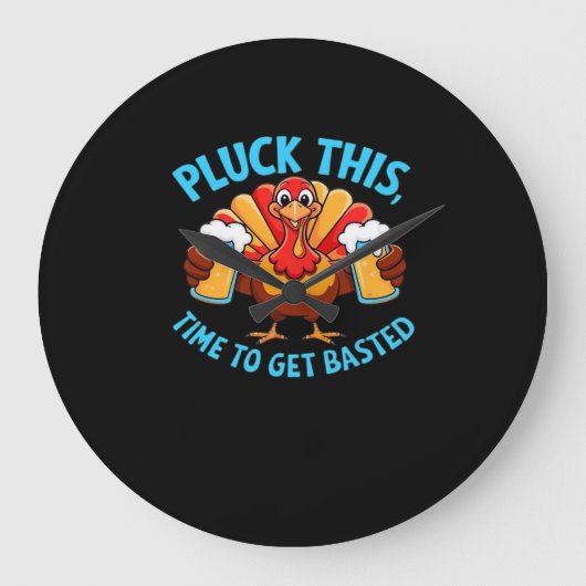 グッドタイムズハッピートカフクラシックィングTシャツ ラージ壁時計 (正面)