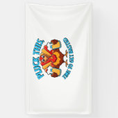 グッドタイムズハッピートカフクラシックィングTシャツ 横断幕 (縦)