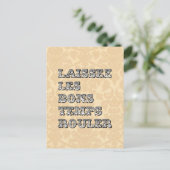 グッドタイムズマルディ転がグラスを許可 ポストカード (スタンド正面)