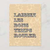 グッドタイムズマルディ転がグラスを許可 ポストカード (正面)