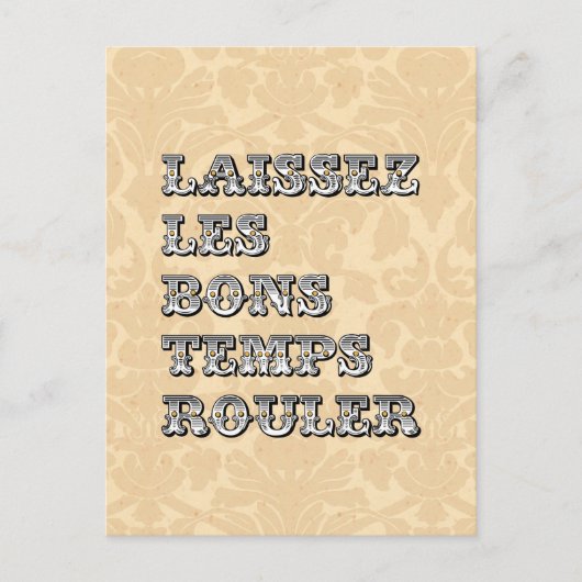 グッドタイムズマルディ転がグラスを許可 ポストカード (正面)