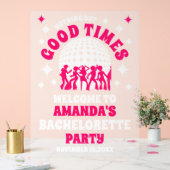 グッドタイムズ ブライズテイルパーティー ウェルカム フロステッド アクリルサイン (ウェディング)