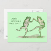 グッドタイムフログスダンスヴィンテージ ポストカード (正面/裏面)