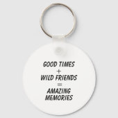 グッドタイムワイルドフレンド素晴らしい思い出 キーホルダー (裏面)