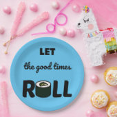 グッドタイム転がかわいいすし ペーパープレート (パーティー)