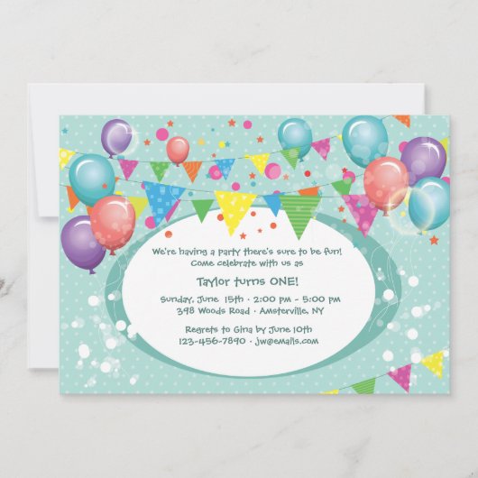 グッドタ祝イムズ招待状 招待状 (正面)