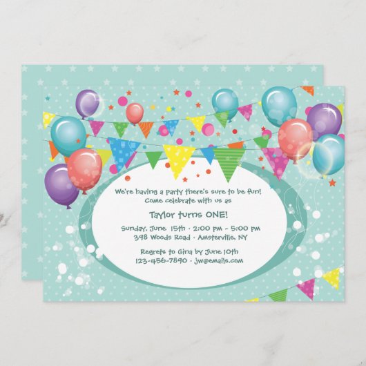 グッドタ祝イムズ招待状 招待状 (正面/裏面)