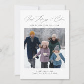 グッドチディングと応援おもしろいファミリークリスマス シーズンカード (正面)