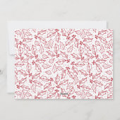 グッドチディングオブ心地よい&ジョイタイポグラフィレッド シーズンカード (裏面)