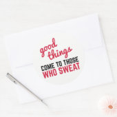 グッドツ来ススウェットジム引用文 ラウンドシール (封筒)