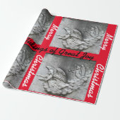 グッドティディングズ素晴らしジョイメリークリスマスエンジェル紙 ラッピングペーパー (アンロールド)