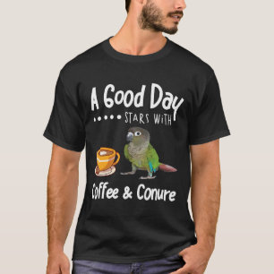 グッドデイおもしろいコーヒーコンウアパロト野鳥観察 Tシャツ