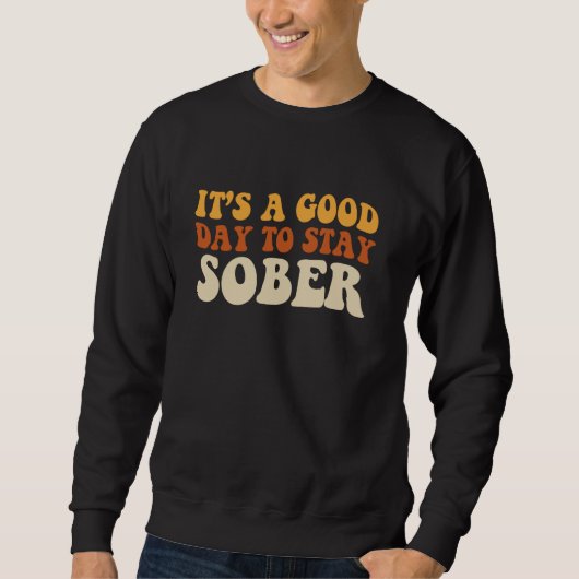 グッドデイにご滞在Sober Sobriaty記念日オウムNA スウェットシャツ (正面)