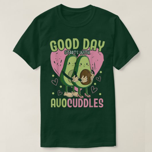 グッドデイはアボカド・グアカで始まる Tシャツ (デザイン正面)