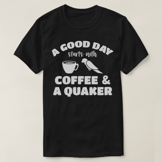 グッドデイコーヒーとクエーカー9 Tシャツ (デザイン正面)
