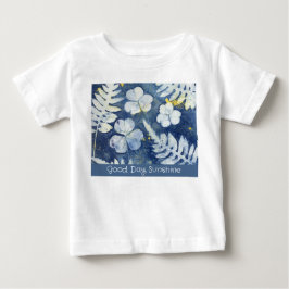 グッドデイサンシャイン オリジナル シアノタイプ アート ベビーTシャツ