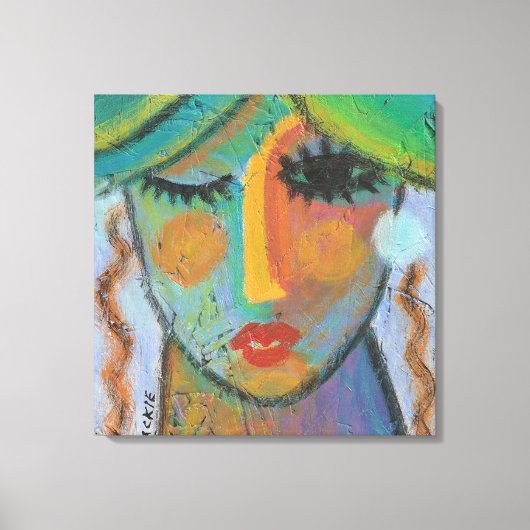 グッドデイ抽象芸術絵画アクリルOSB キャンバスプリント (正面)