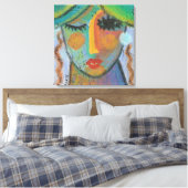 グッドデイ抽象芸術絵画アクリルOSB キャンバスプリント (インサイチュ (寝室))