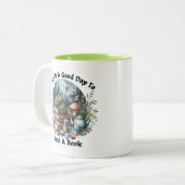 グッドデイ読トゥアブックコテージコア ツートーンマグカップ (正面左)