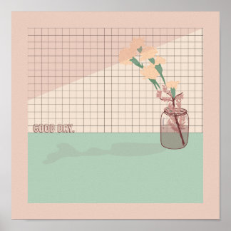 「グッドデイ」エステティック・パステルのカラーポスター ポスター